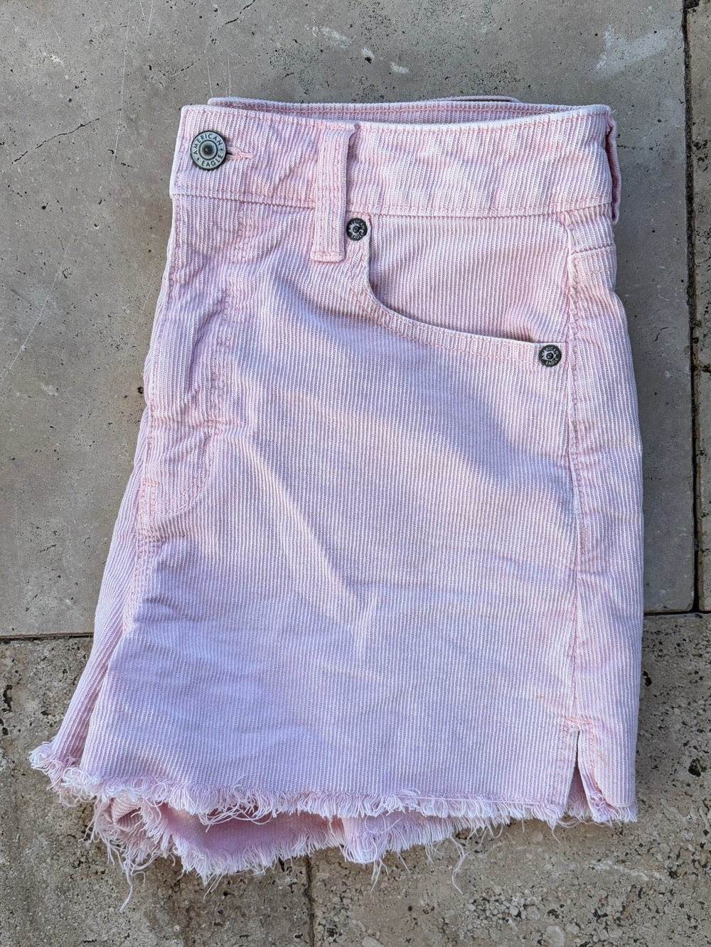 American Eagle Pink Corduroy Shorts 4 New Without Tags